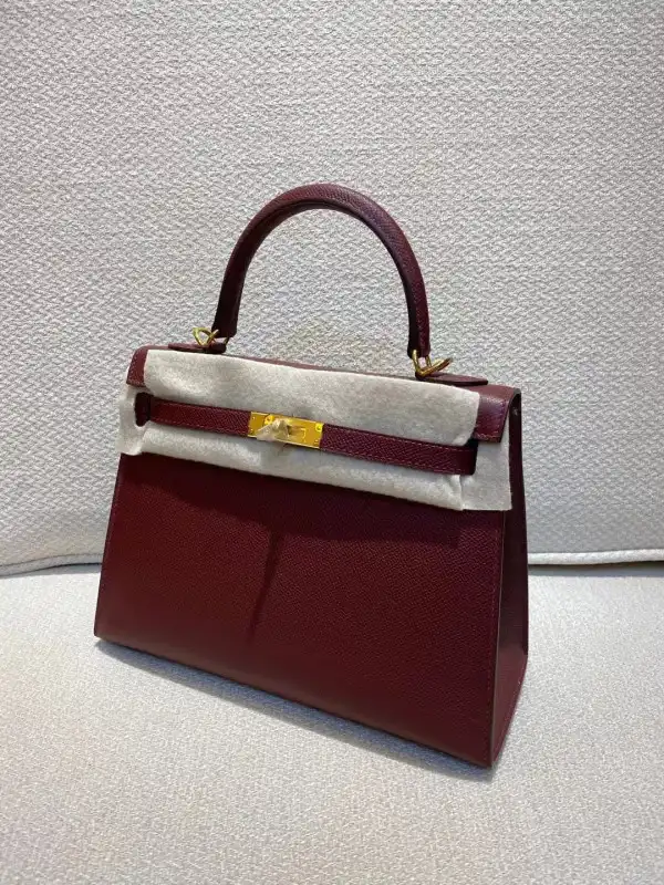 Cheap HOT SALE HERMES KELLY 25CM ALL HANDMADE 0128