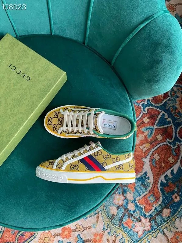 Cheap HOT SALE GUCCI Tennis 1977 GG Multicolor sneaker 0114