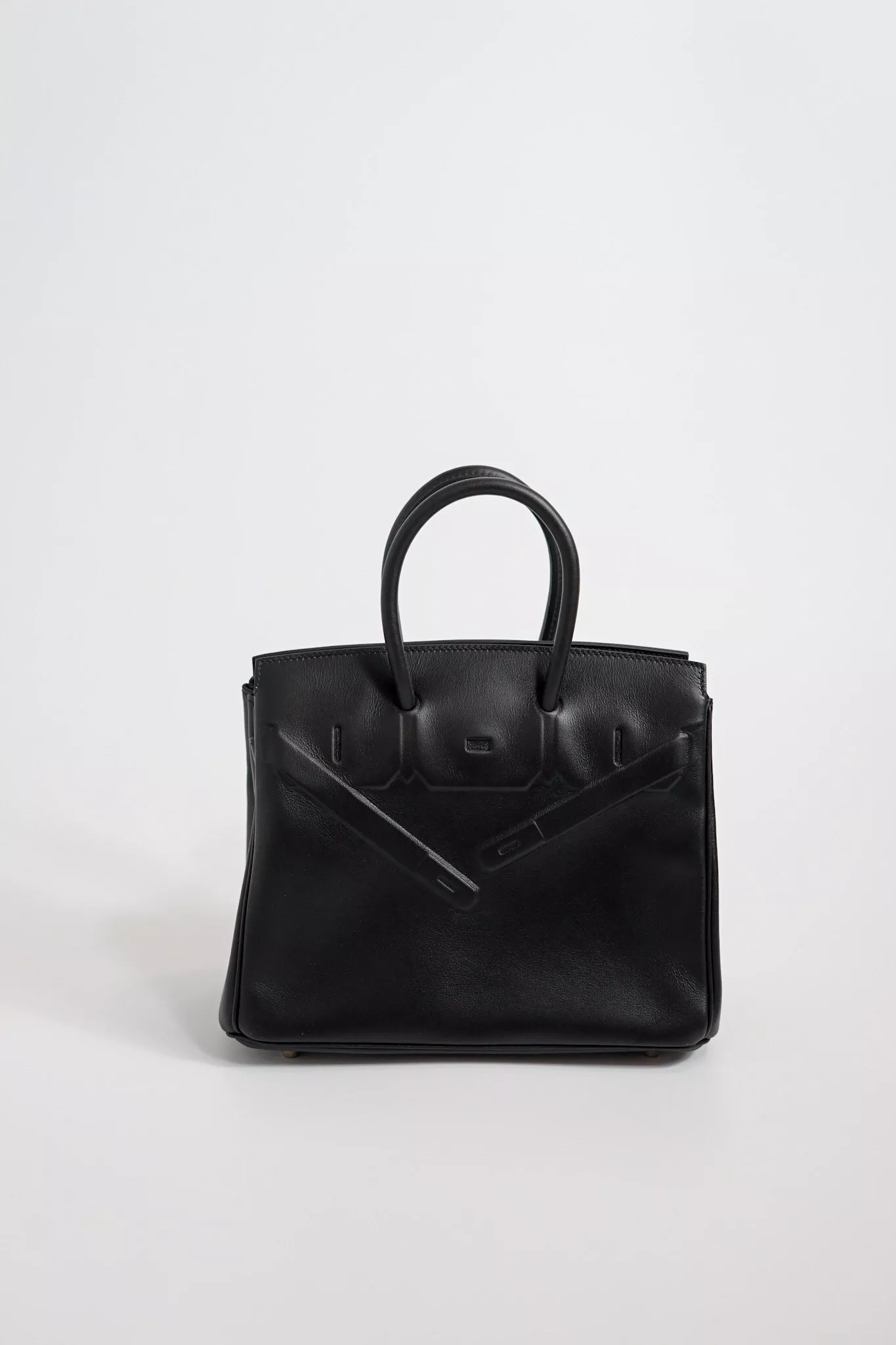 HOT SALE HERMES BIRKIN SHADOW 25CM HANDMADE 0115