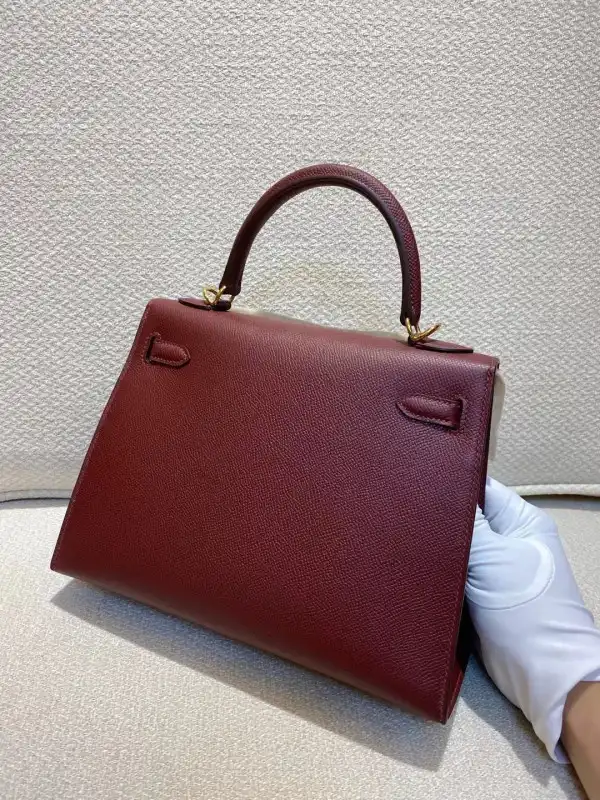 Cheap HOT SALE HERMES KELLY 25CM ALL HANDMADE 0128