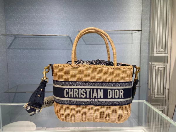 Cheap HOT SALE dior WICKER BASKET BAG 0112