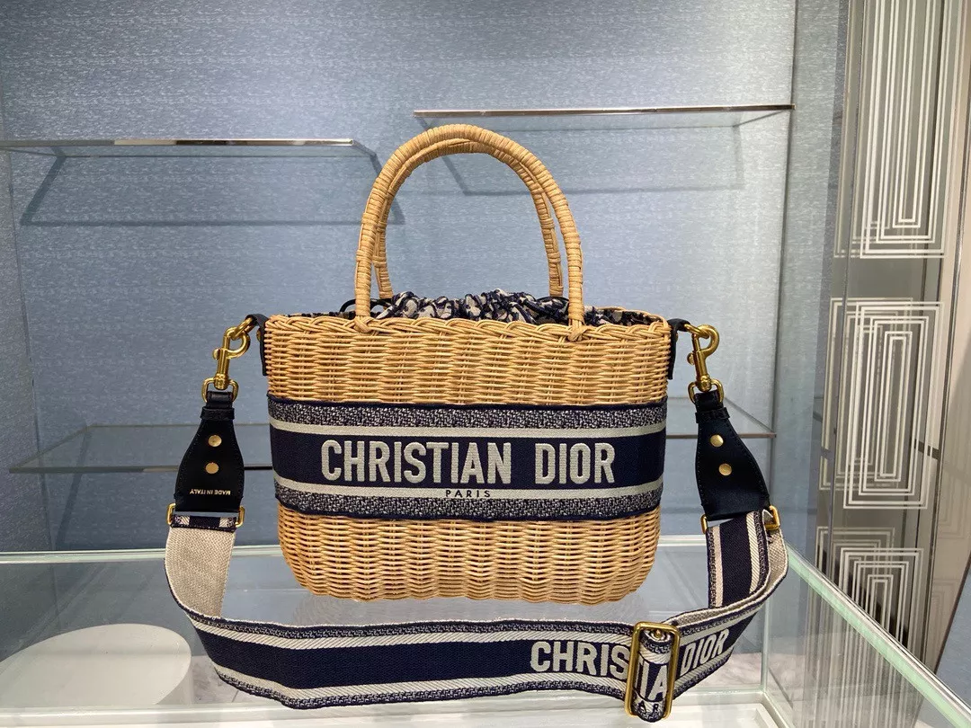 HOT SALE dior WICKER BASKET BAG 0112