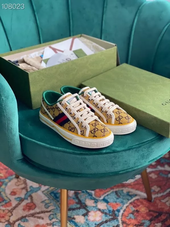 HOT SALE GUCCI Tennis 1977 GG Multicolor sneaker 0114