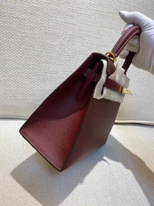 Cheap HOT SALE HERMES KELLY 25CM ALL HANDMADE 0128