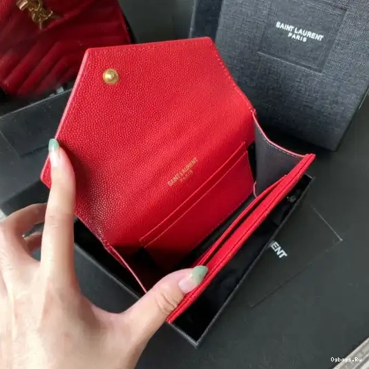 YSL SMALL MONOGRAM WALLET ENVELOPE IN 0218