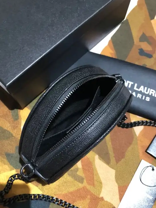 CAMERA BAG ROUND YSL VINYLE 0212