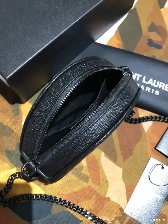 YSL CAMERA VINYLE ROUND BAG 0225