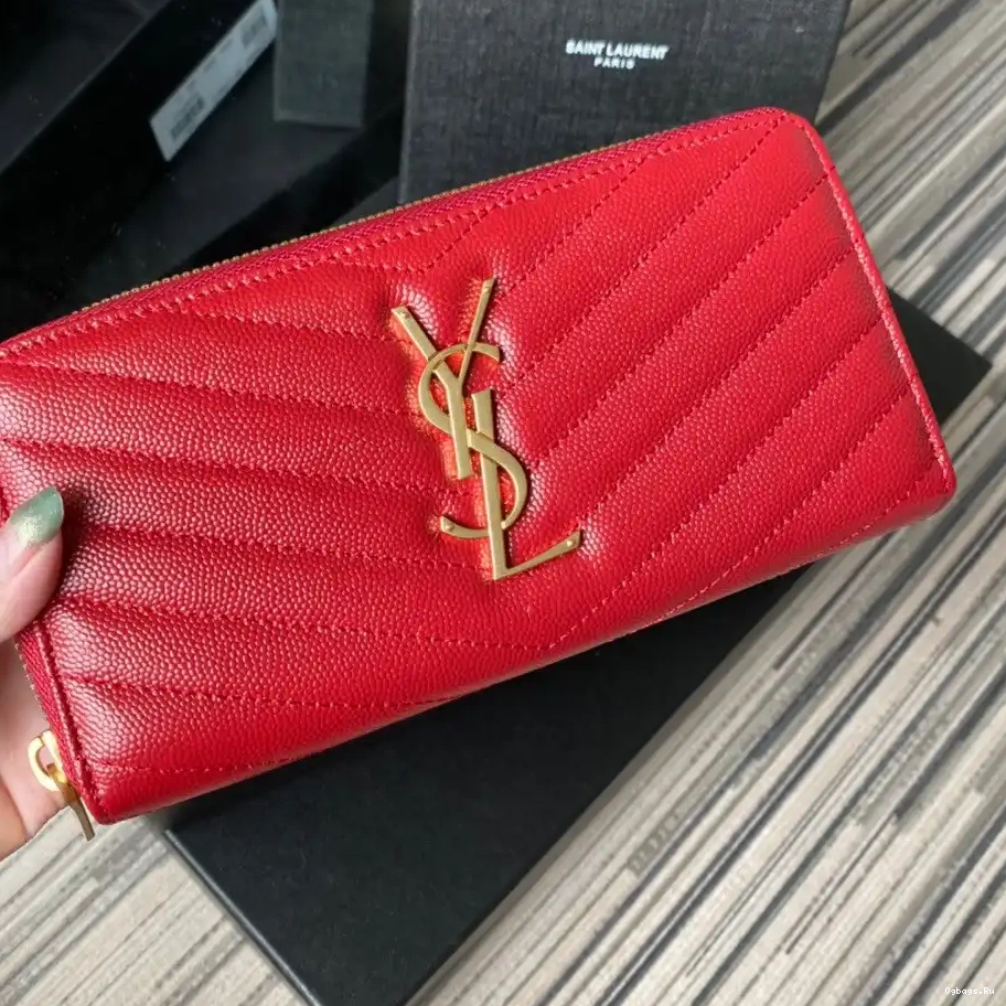 ZIPPY WALLET YSL MONOGRAM 0216