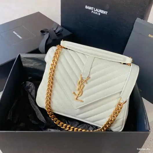 YSL bag-24*17*6.5cm shoulder Medium leather 0218