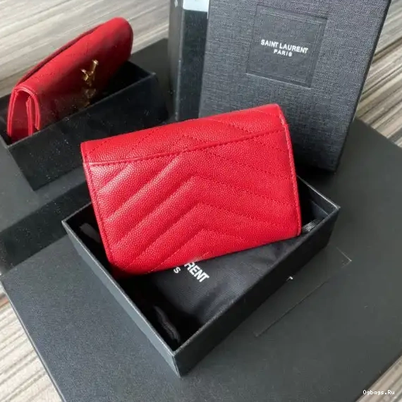 YSL SMALL MONOGRAM WALLET ENVELOPE IN 0218