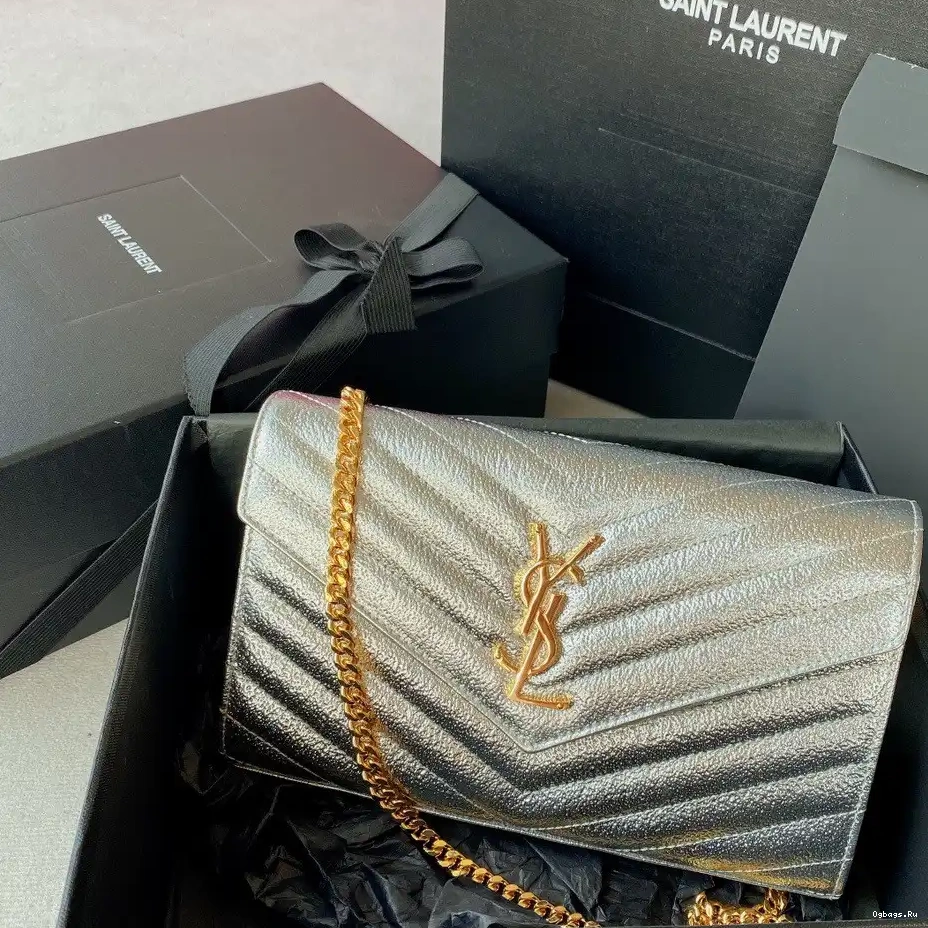 CHAIN YSL MATELASSÉ WALLET CASSANDRE 0220