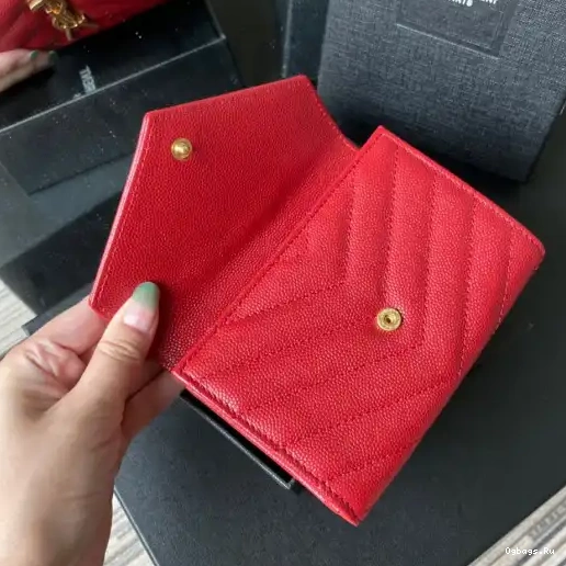 YSL SMALL MONOGRAM WALLET ENVELOPE IN 0218