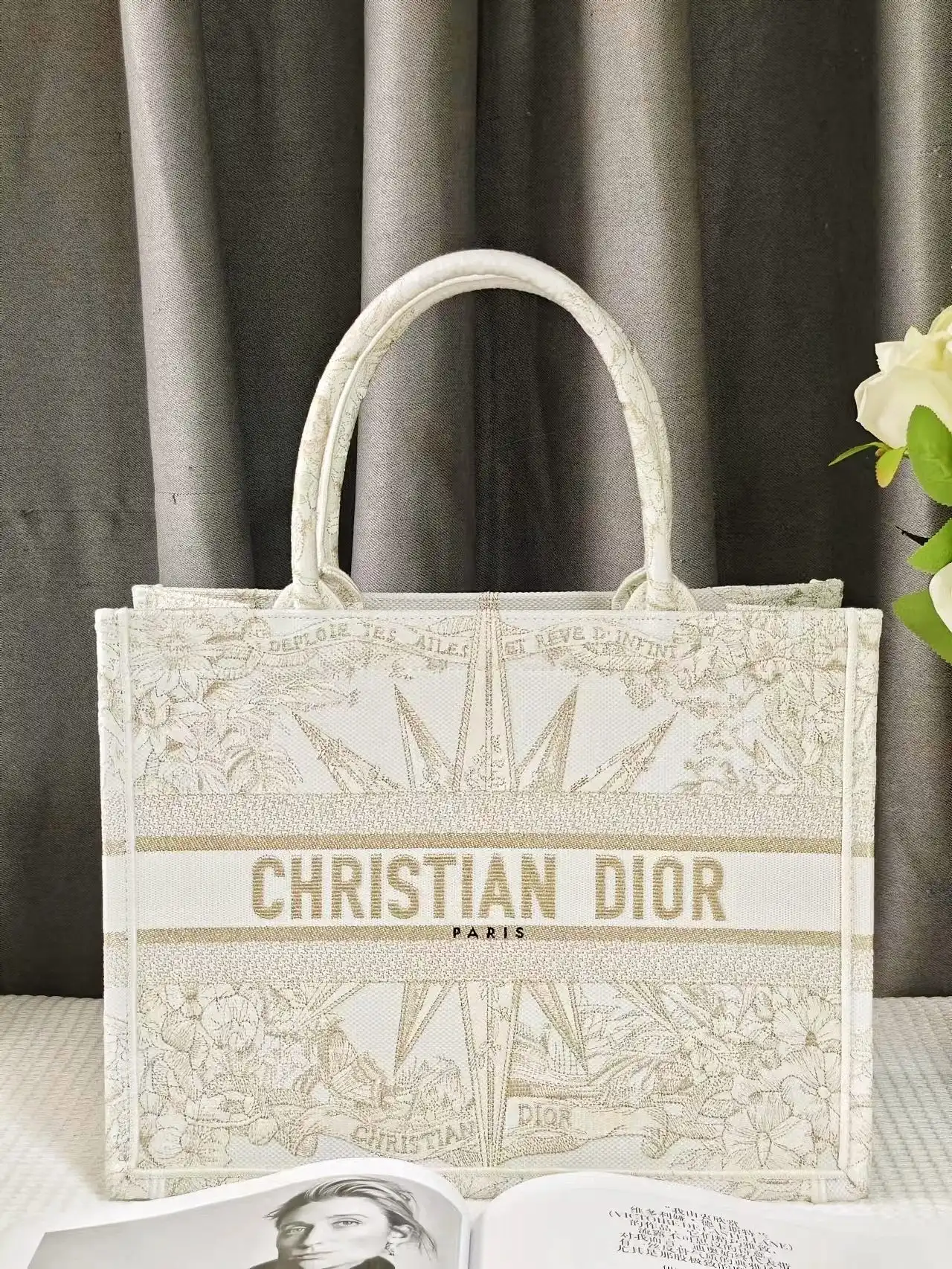 MEDIUM dior BOOK TOTE-36.5X27.5X16.5CM 0203