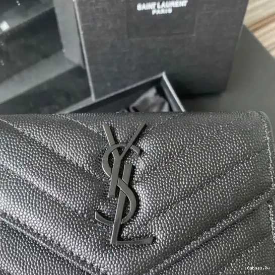 YSL SMALL WALLET MONOGRAM IN ENVELOPE 0218