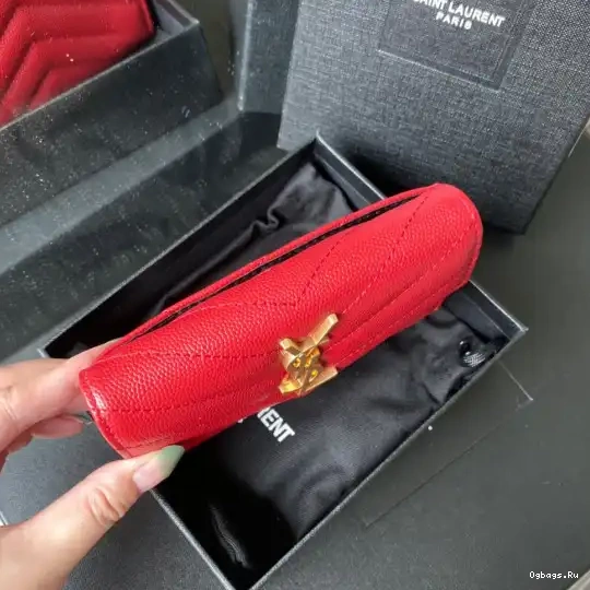 YSL SMALL MONOGRAM WALLET ENVELOPE IN 0218