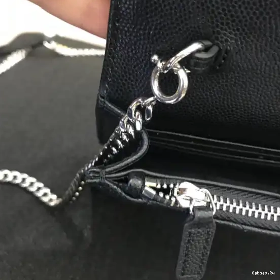 MATELASSÉ CHAIN CASSANDRE YSL WALLET 0322